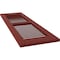 Ekena Millwork 18W x 77H Americraft Two Equal Louver Exterior Real Wood Shutters, Pepper Red, PR RW101LV18X77MRH - alternate 2